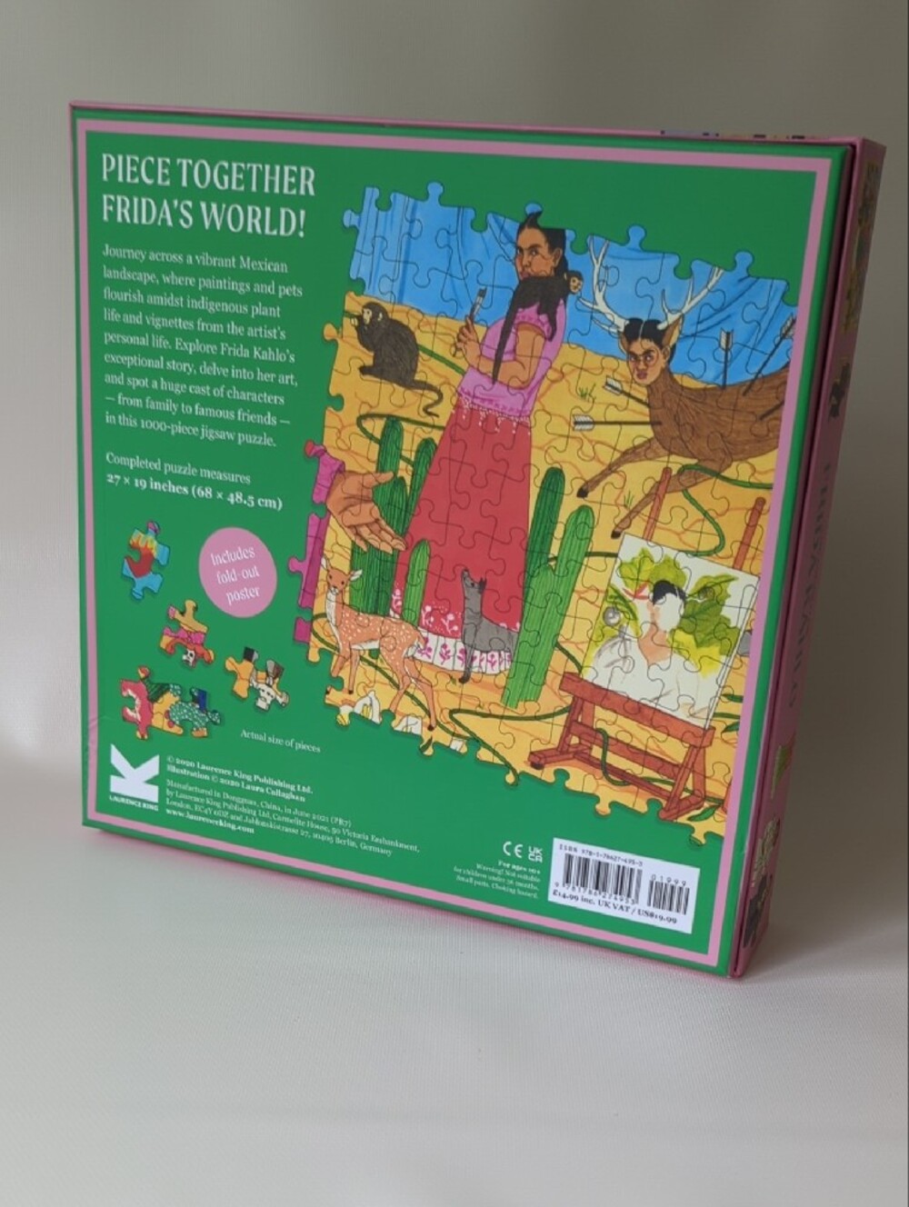 The World of Frida Kahlo 1000-Piece Jigsaw Puzzle - Green - Picture 2 of 4